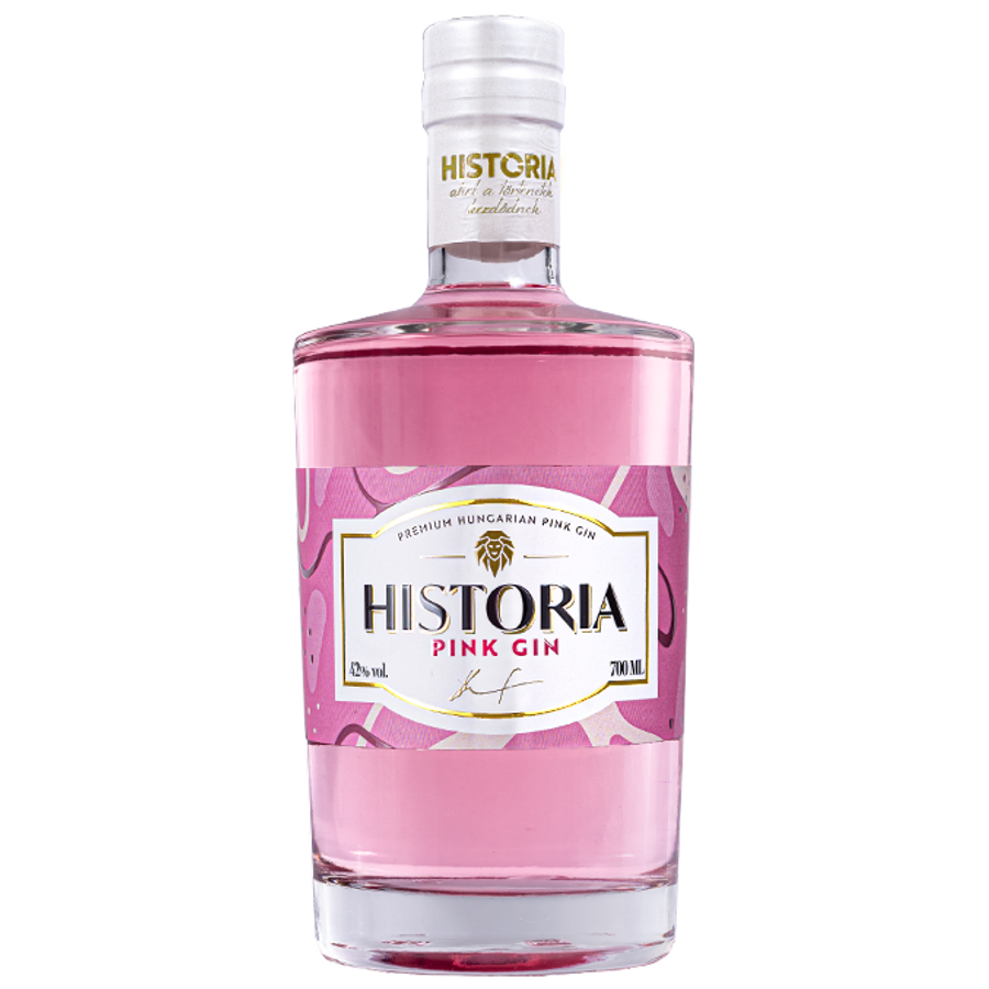 Historia Hungarian Pink Rebarbarás Epres Gin 0,7L 42%