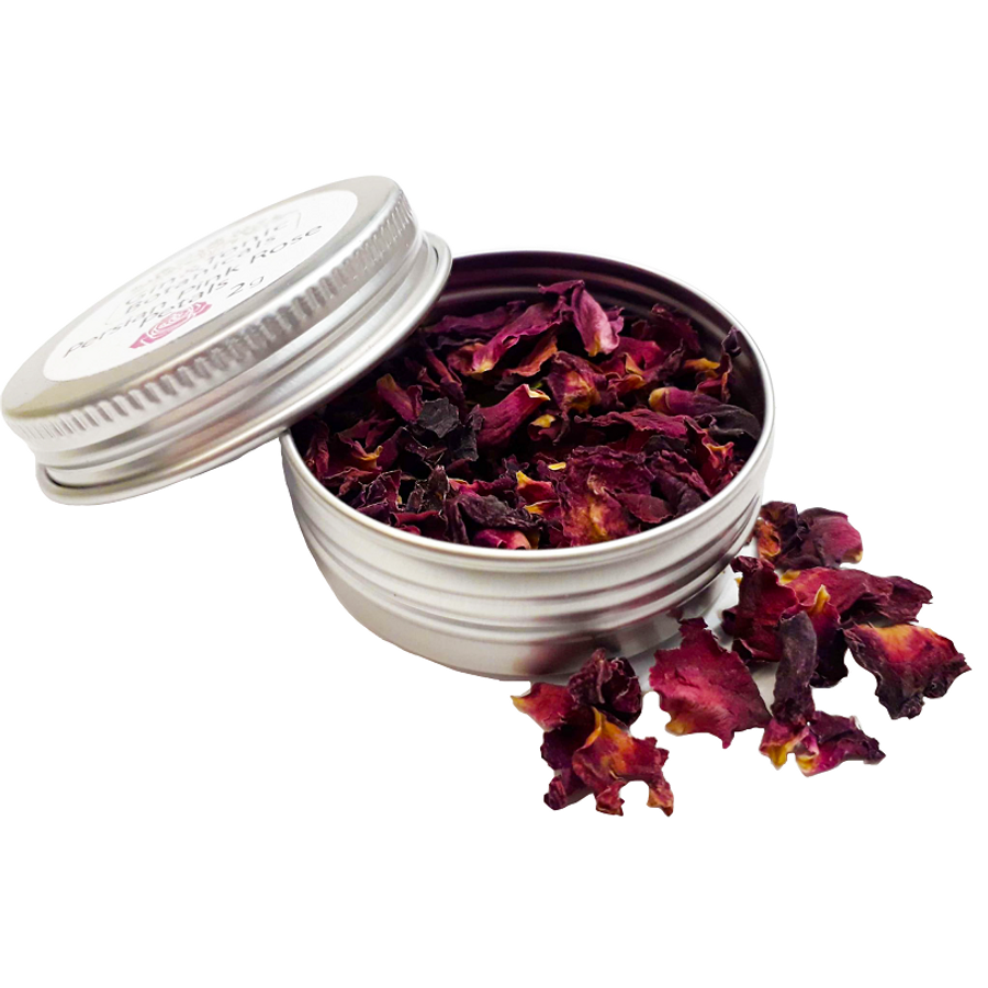 Gin Tonic botanicals mini fém tégelyben, perzsa rózsa szirom 2gr
